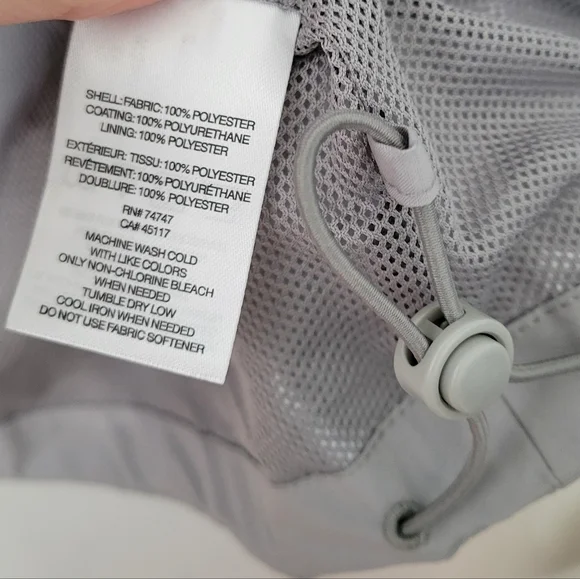 Natural Reflections Landscape Windbreaker Rain Jacket Size XL Light Grey Outdoor - Picture 11 of 14
